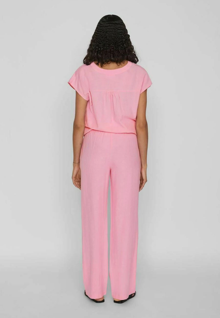Vila Mid Rise - Pantalones - Begonia Pink - Imagen 3