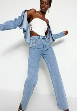 Trendyol Vaqueros Rectos - Blue