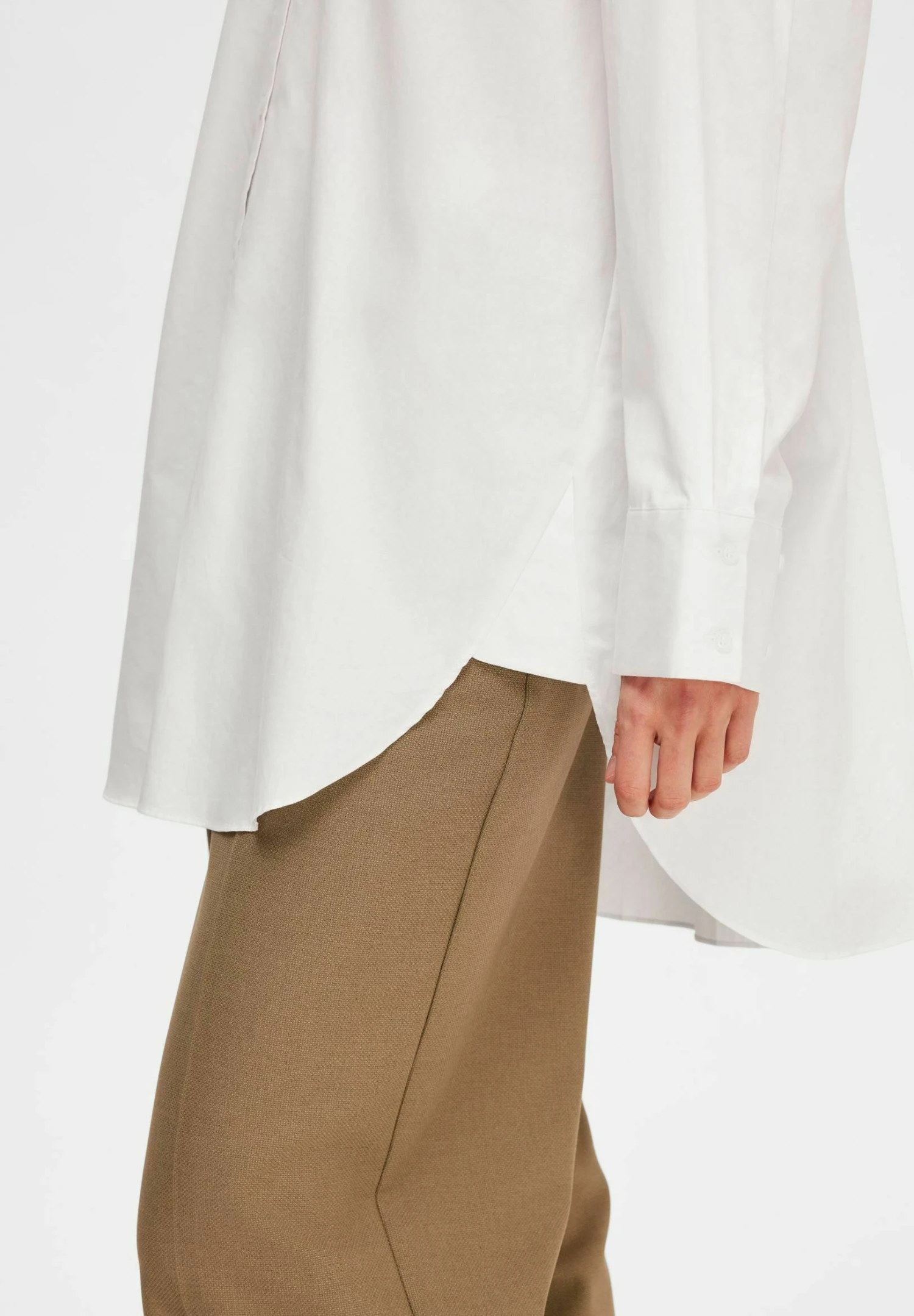 Selected Femme Oversize - Camisa - Snow White - Imagen 4