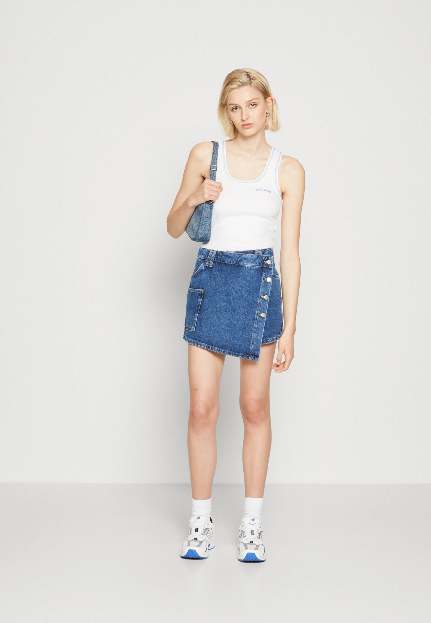 Even&Odd Minifalda - Blue Denim - Imagen 2