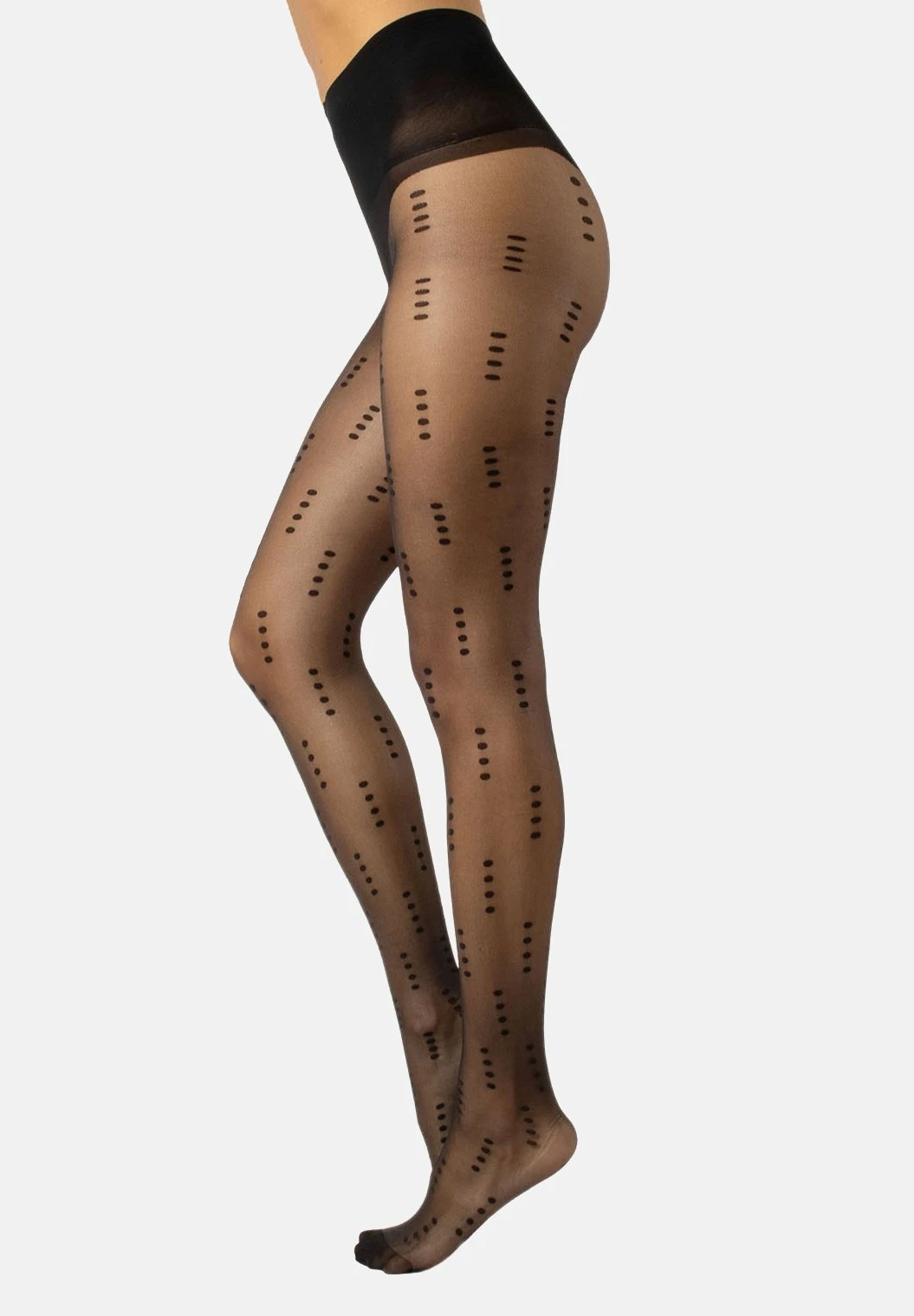 RecycledPolka Dots- Medias - Black