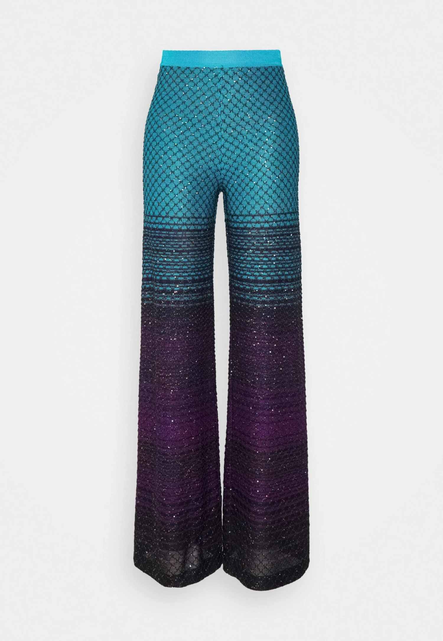 Missoni Trousers - Pantalones - Turquoise/Violet/Black - Imagen 6