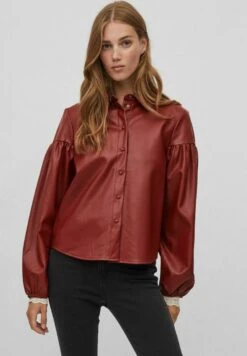 Vila Hemd Beschichtetes - Camisa - Fired Brick