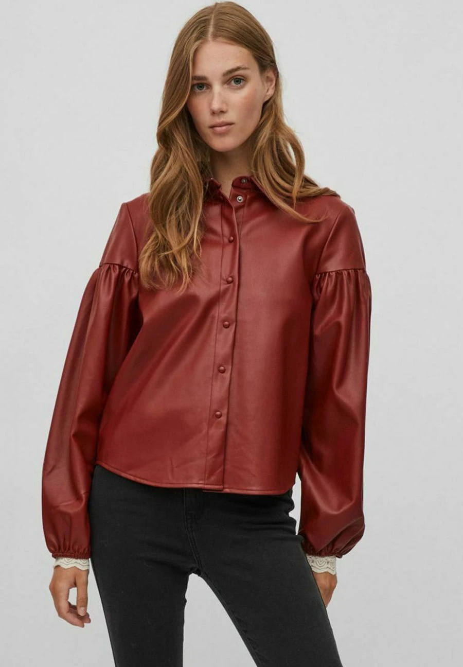 Vila Hemd Beschichtetes - Camisa - Fired Brick