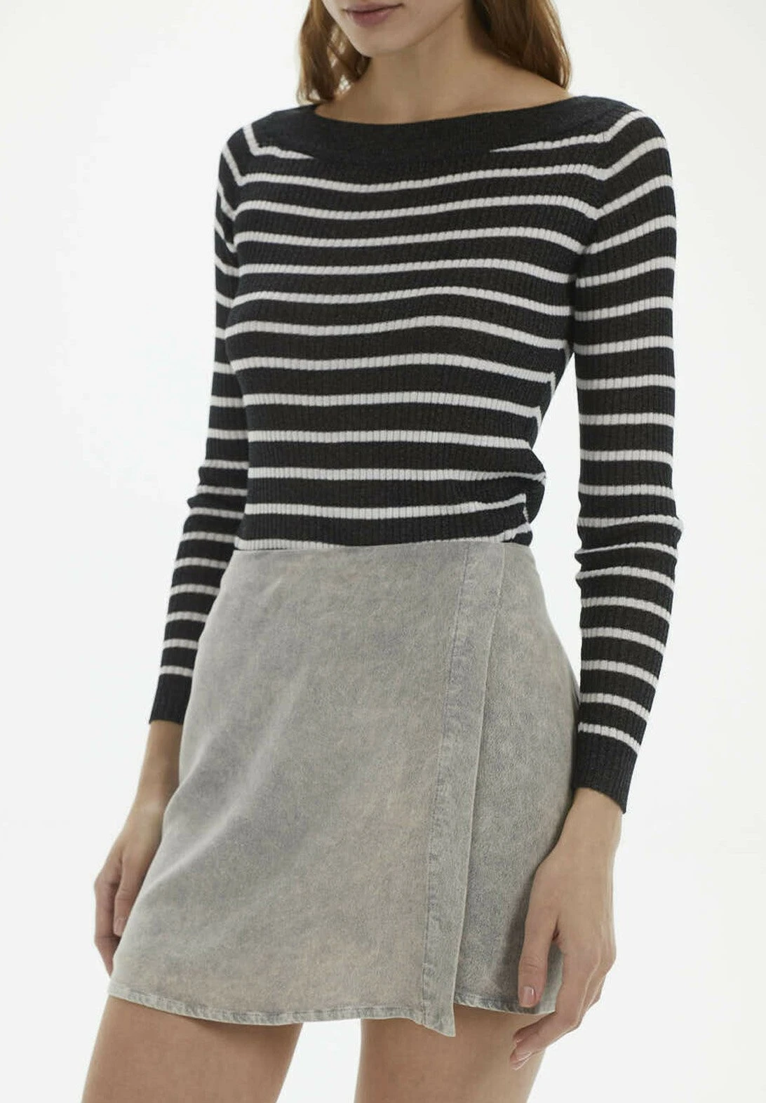 Corrosive Effect Dyed Pareo- Shorts - Grey - Imagen 4