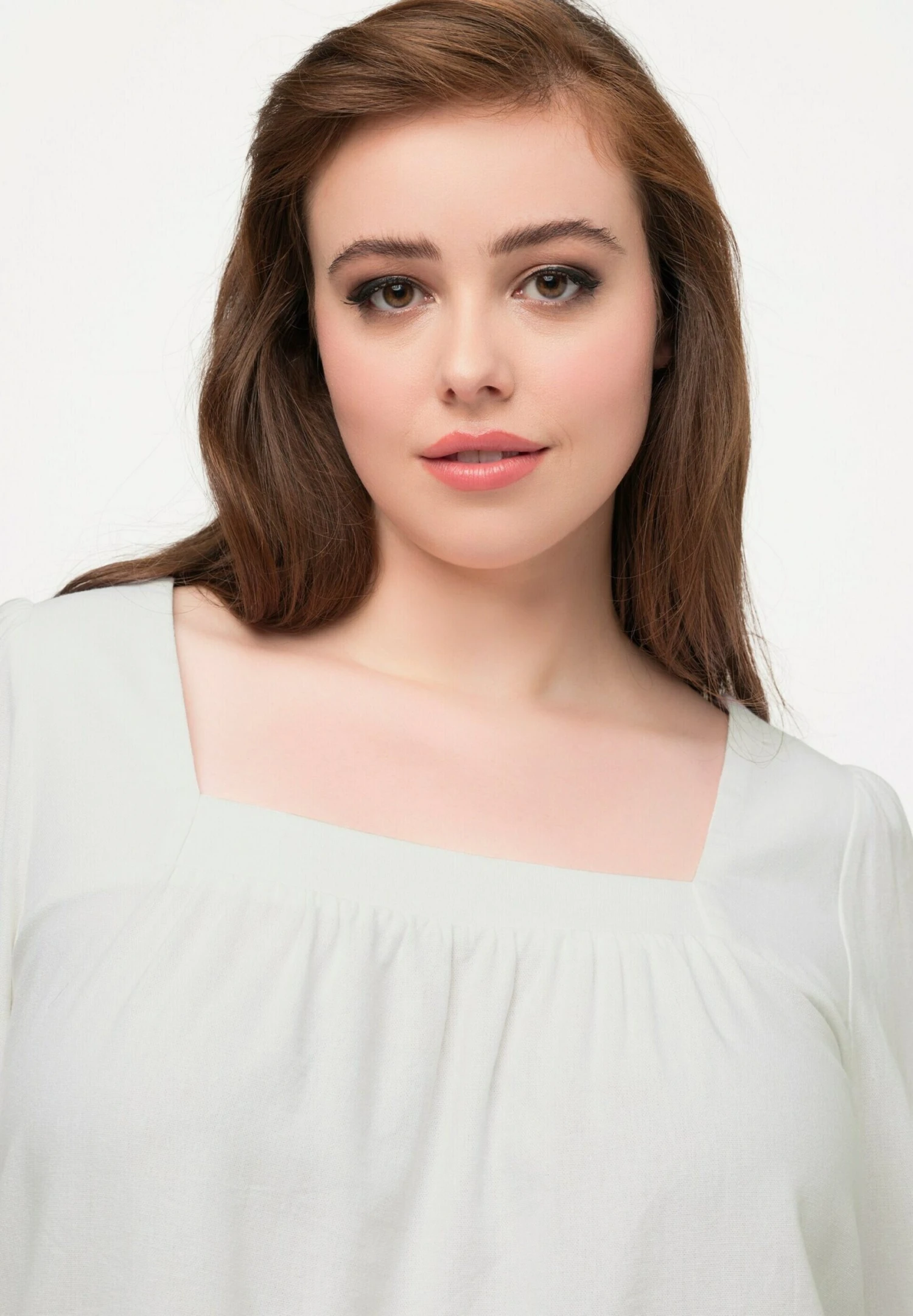 Ulla Popken 3/4 Manches - Blusa - Off White - Imagen 4