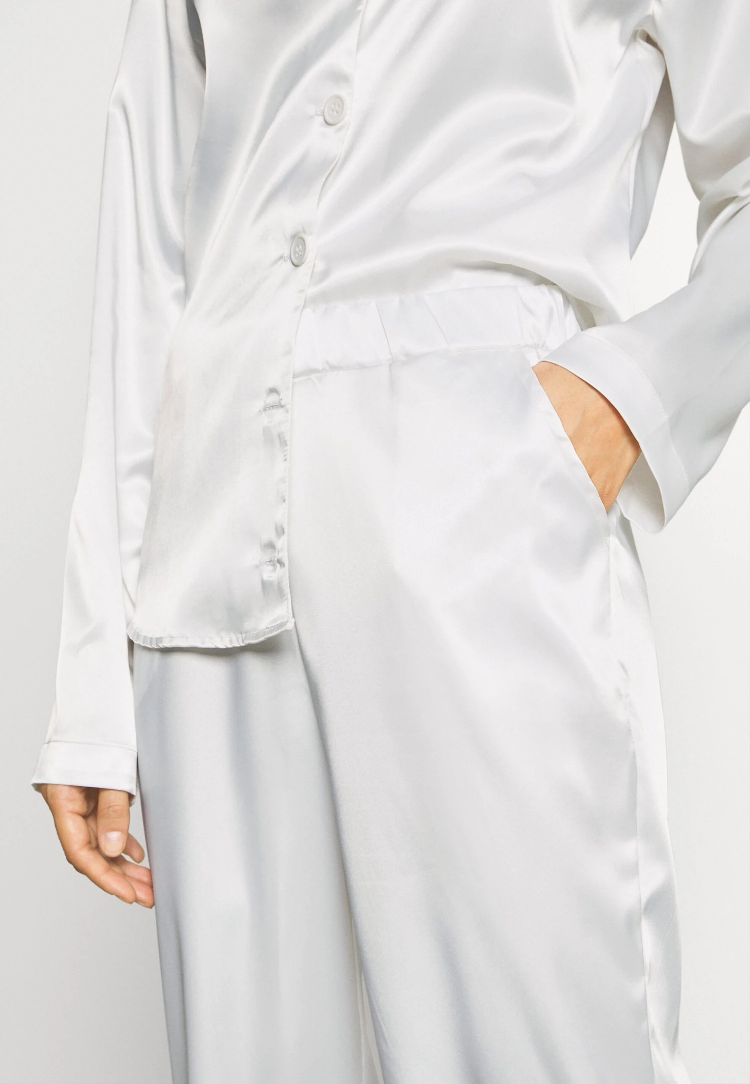 OW Collection Skye Pant And Shirt Set - Pijama - White - Imagen 6