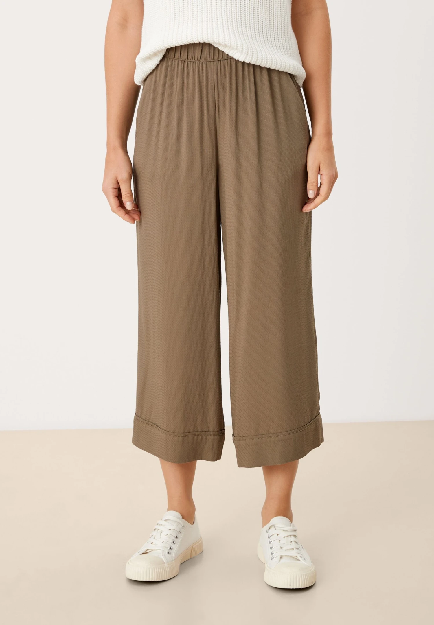 S.Oliver À Motif Texturé - Pantalones - Dusty Olive - Imagen 4