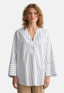 Gant Popover Striped - Blusa - White