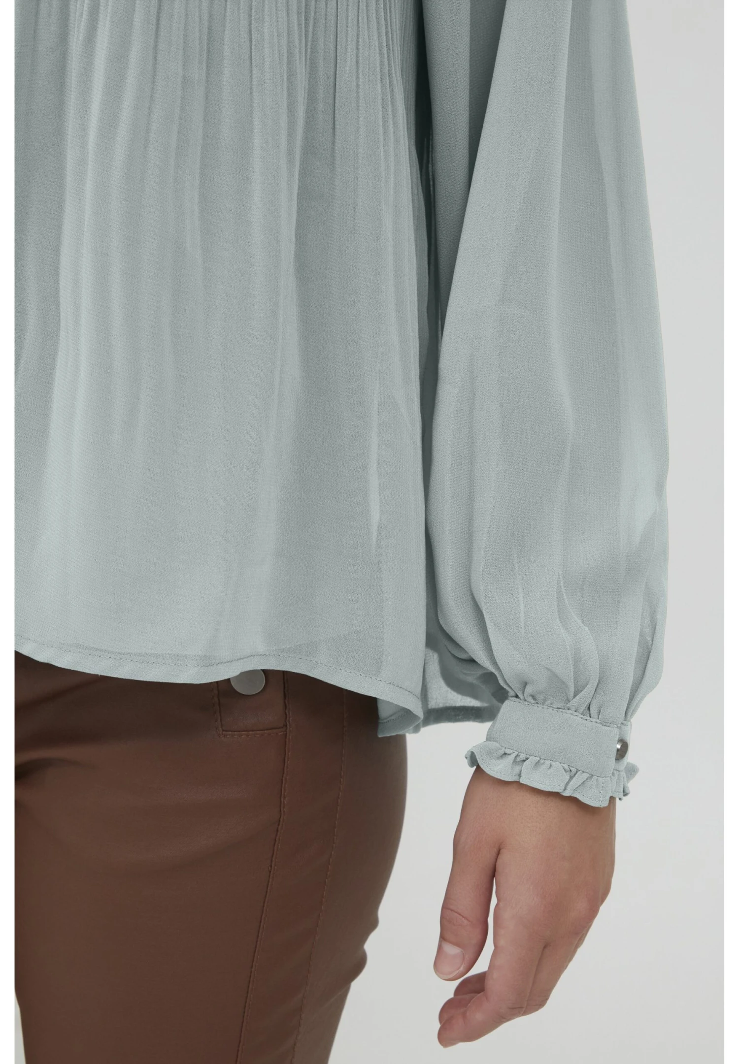 Fransa Frdajaplisse 1 Blouse - Blusa - Abyss - Imagen 4