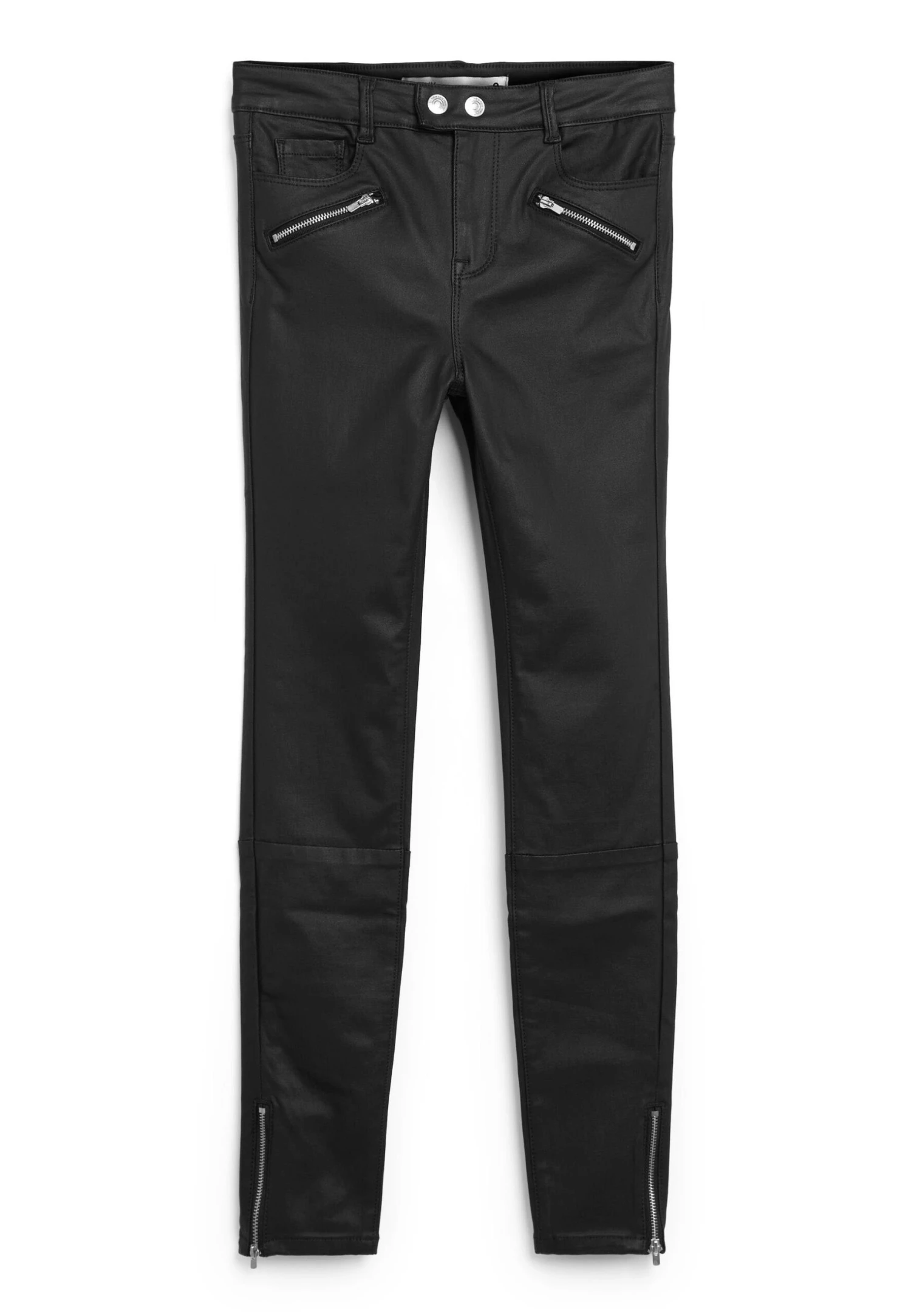 Next Biker Petite - Pantalones - Black - Imagen 4