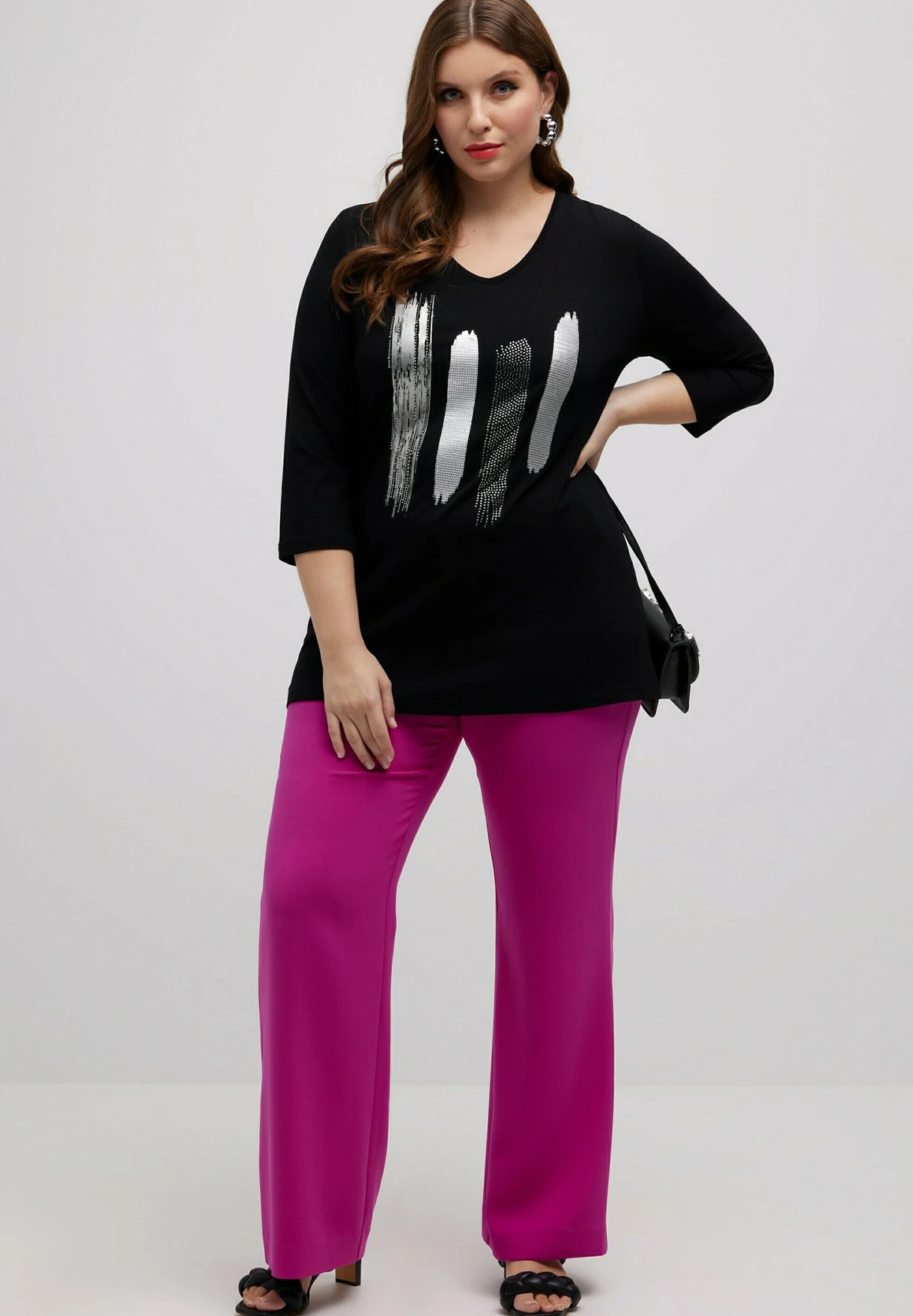 Ulla Popken Pantalones - Magenta - Imagen 2