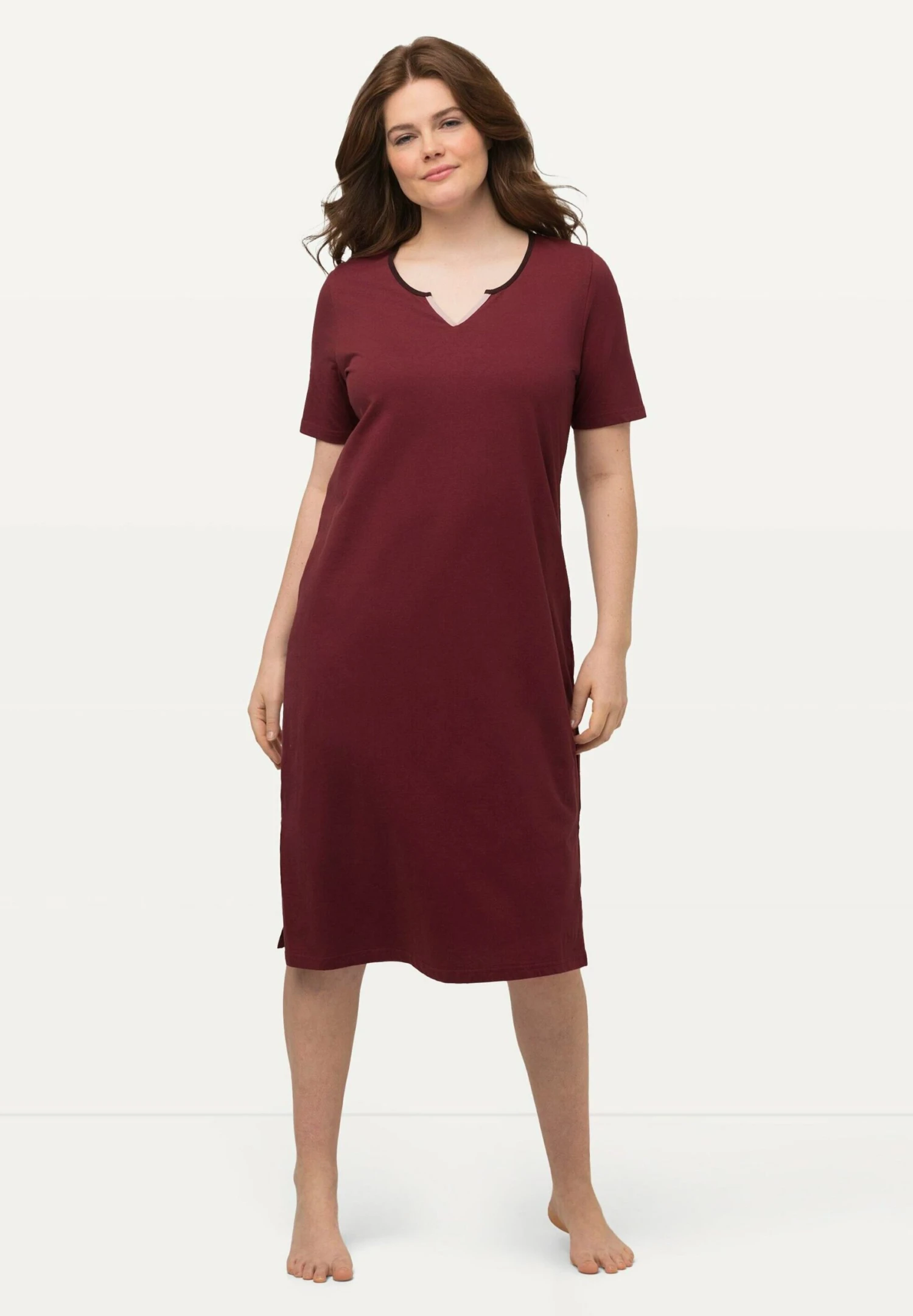 Ulla Popken Halbarm - Camisón - Beere