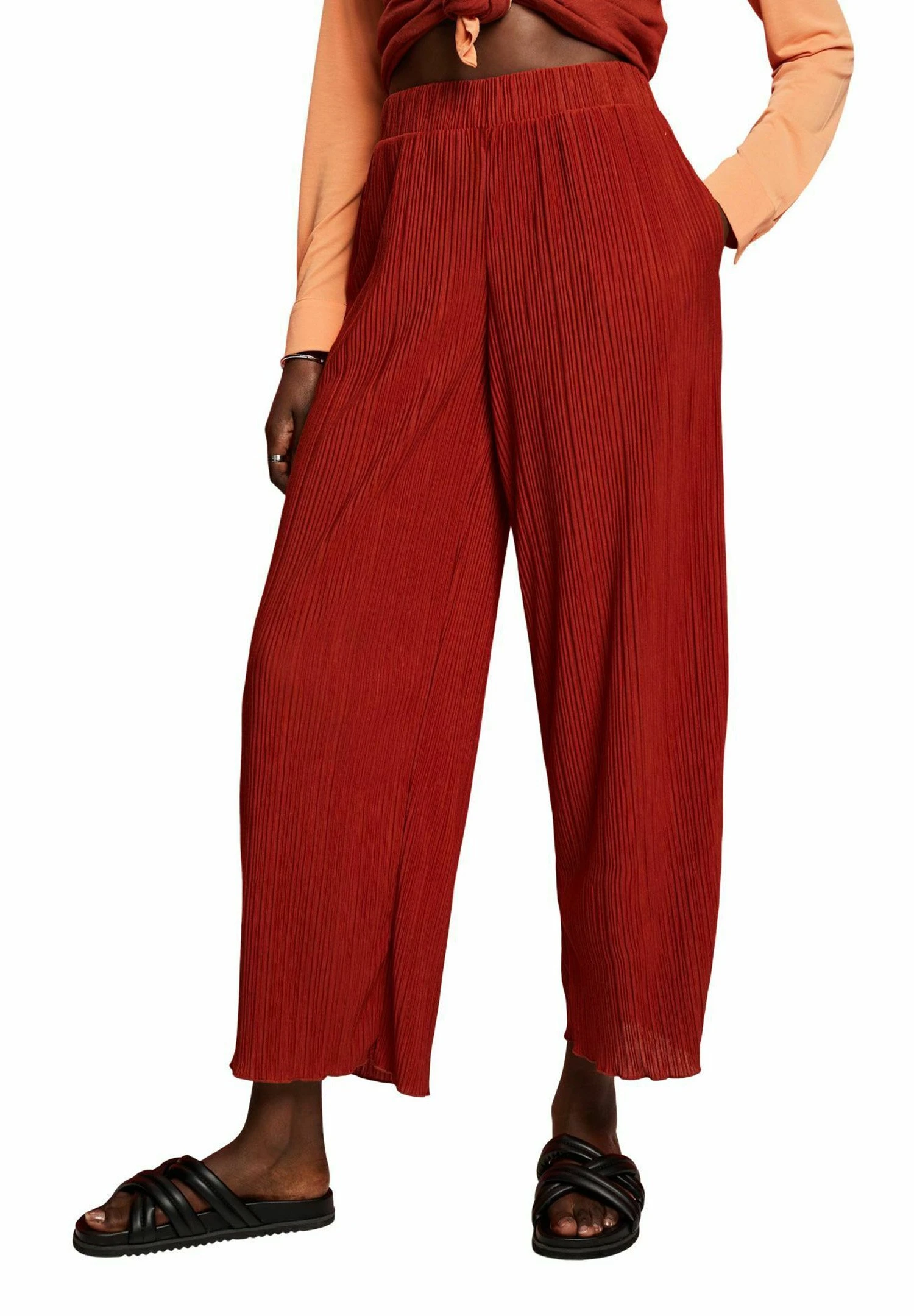 Edc By Esprit Pantalones - Terracotta New