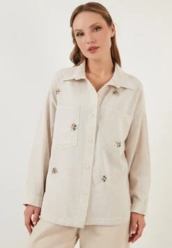 LELA Loose Fit - Camisa - Ecru