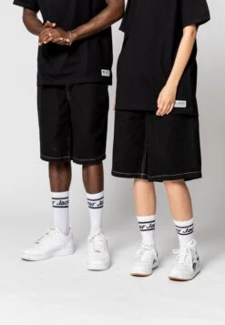 Baggy Short Unisex - Shorts Vaqueros - Black