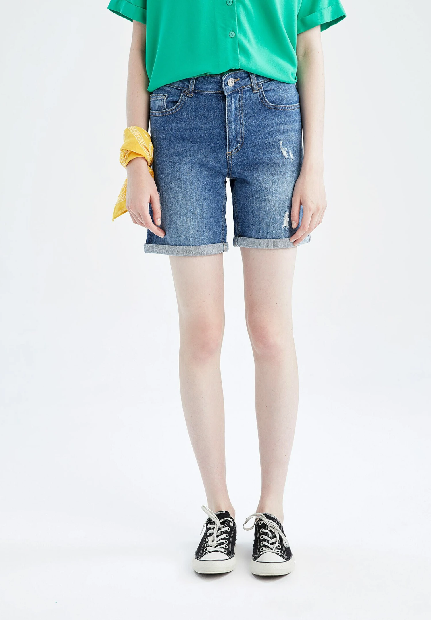 DeFacto Pixxie - Shorts Vaqueros - Blue
