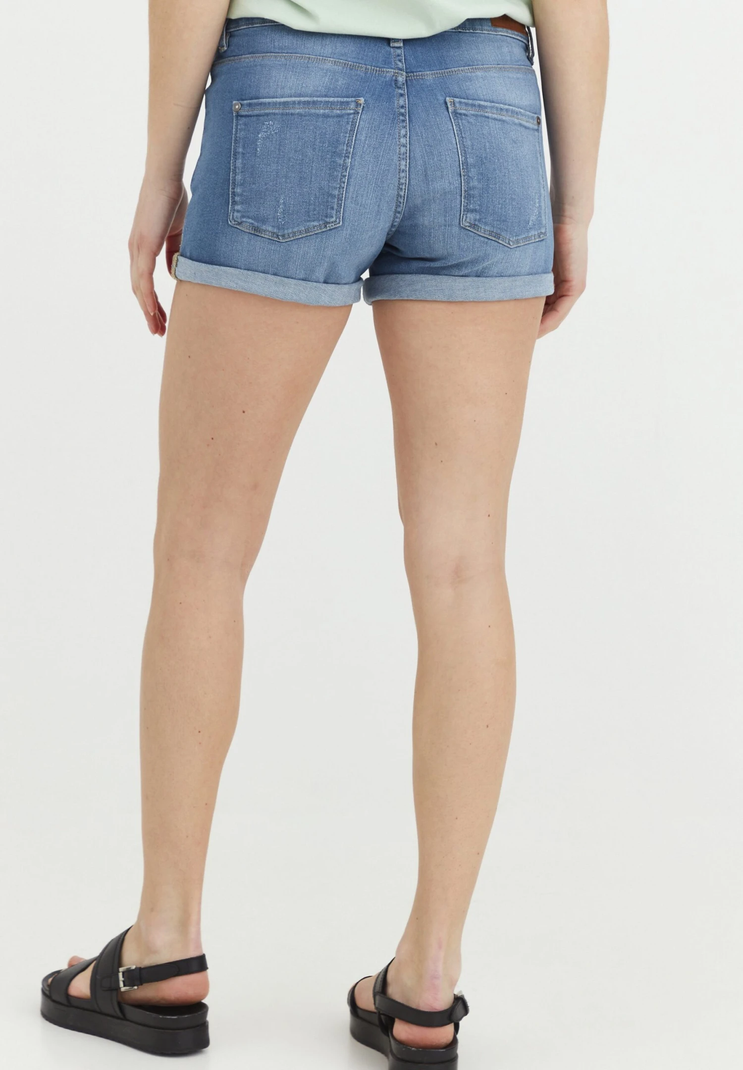 OXMO Oxandreja - Shorts Vaqueros - Light Blue - Imagen 3