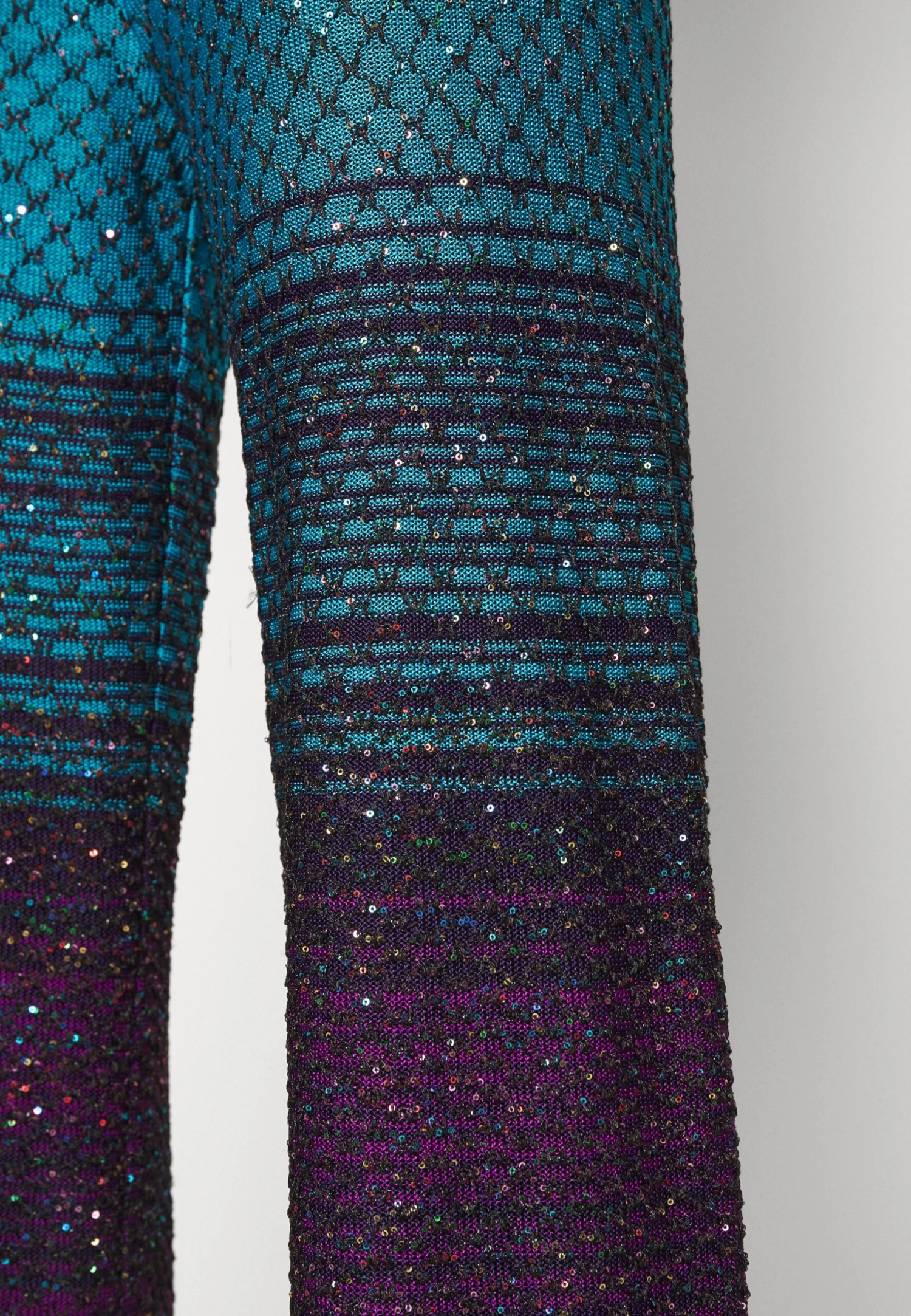 Missoni Trousers - Pantalones - Turquoise/Violet/Black - Imagen 7