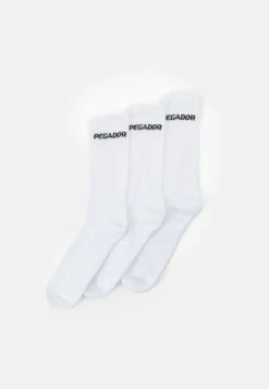 Pegador Side Logo Socks Unisex 3 Pack - Calcetines - White/Black