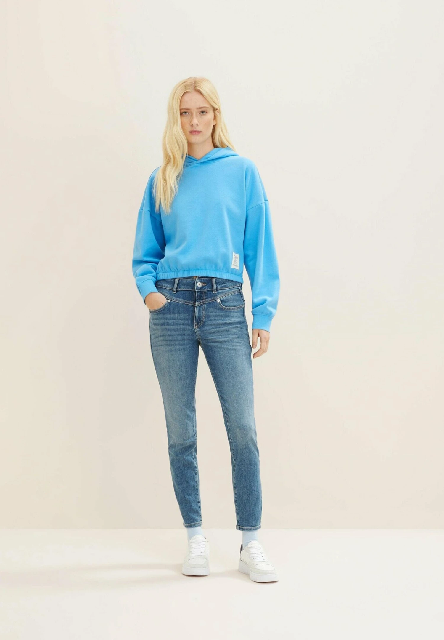 TOM TAILOR Denim Janna Extra- Vaqueros Slim Fit - Used Mid Stone Blue Denim - Imagen 2