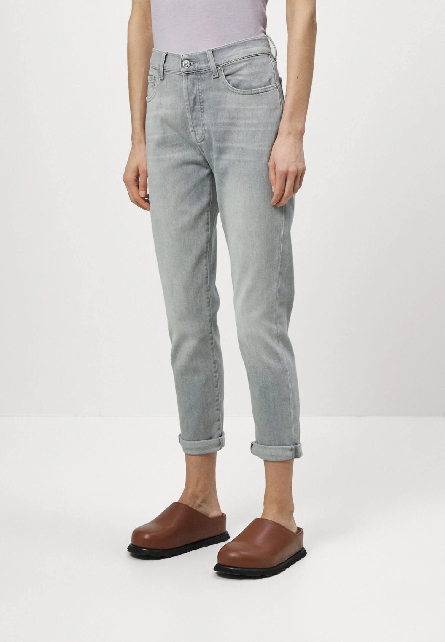 7 For All Mankind Josefina Anchor - Vaqueros Bootcut - Grey