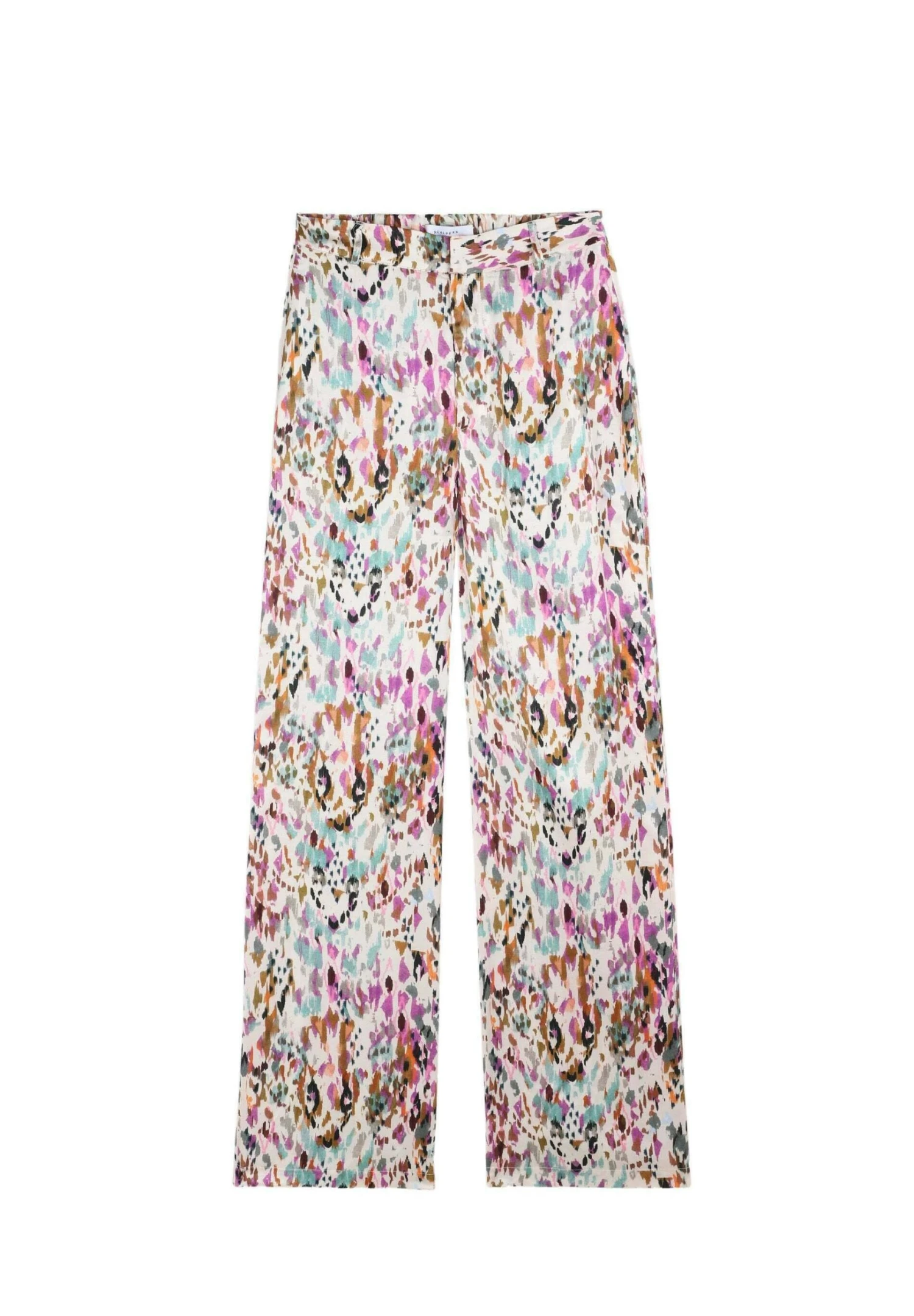 Scalpers Multicoloured Print Flared- Pantalones - Multicolor - Imagen 4