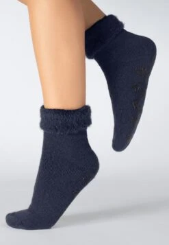 Non Slip Angora Touch - Calcetines - Blue