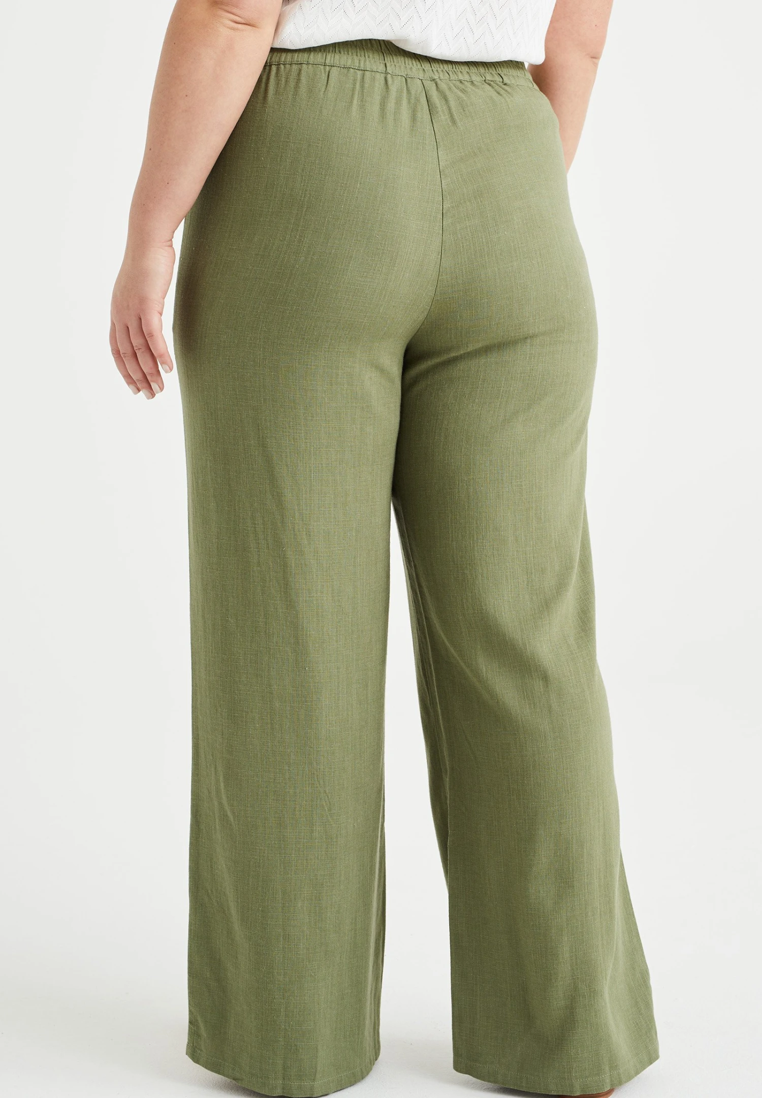 WE FASHION Curve - Pantalones - Green - Imagen 3