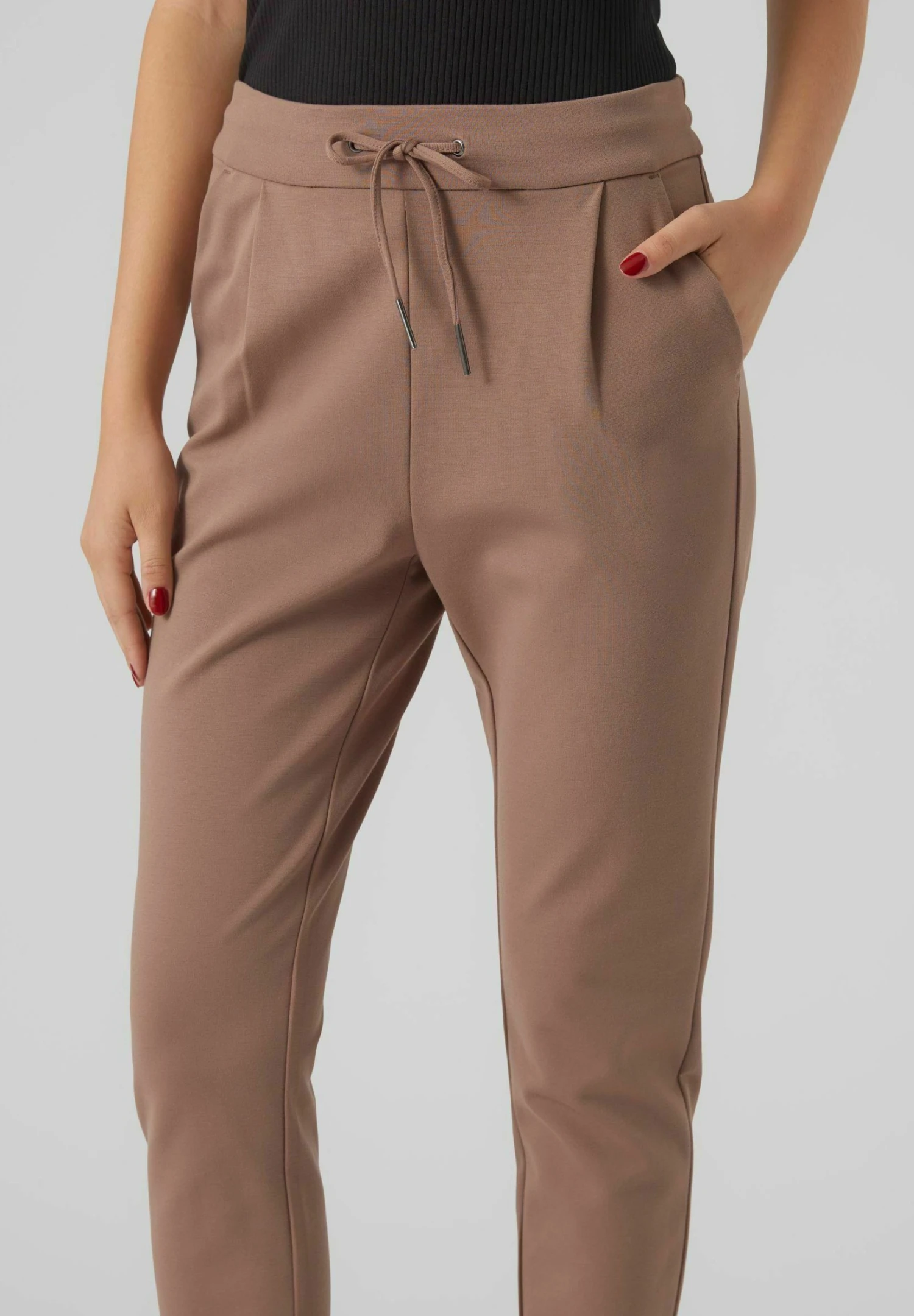 Vero Moda Vmeva MrString Ga Noos - Pantalones Deportivos - Brown Lentil - Imagen 4