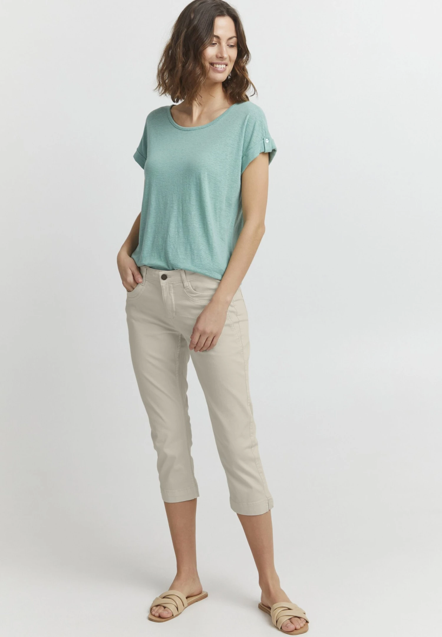 Fransa FrfotwillCapri - Shorts Vaqueros - Birch - Imagen 2