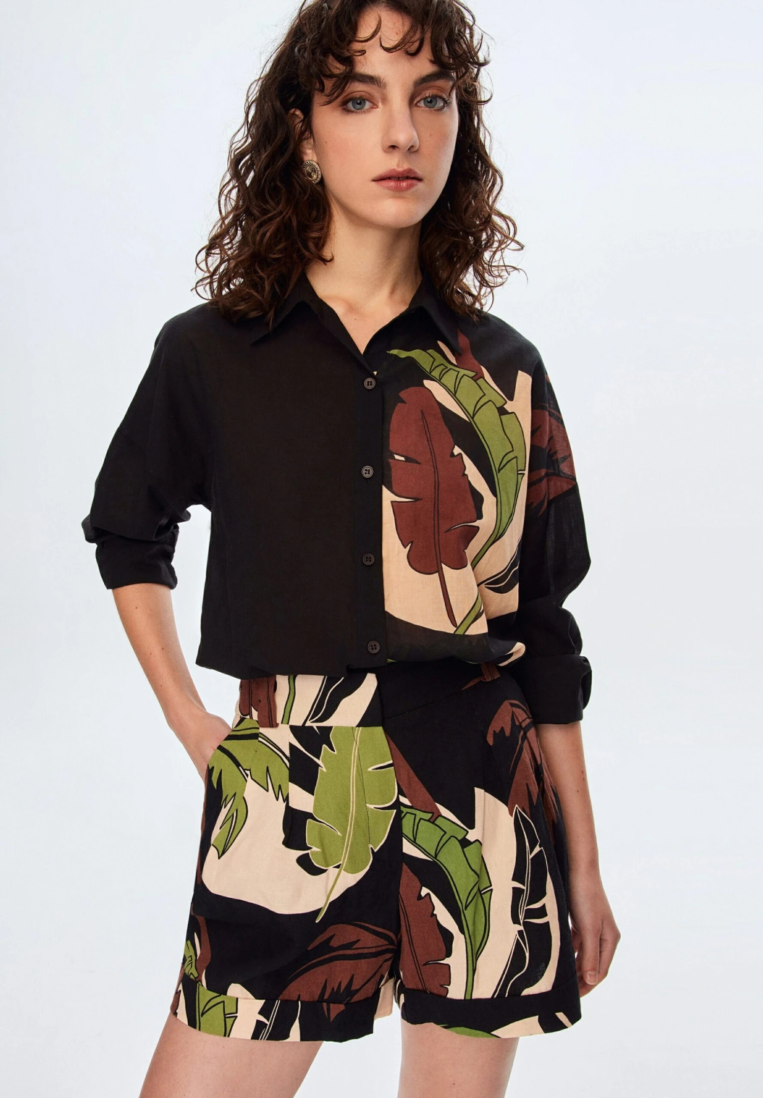 Samia - Camisa - Printed Green - Imagen 5