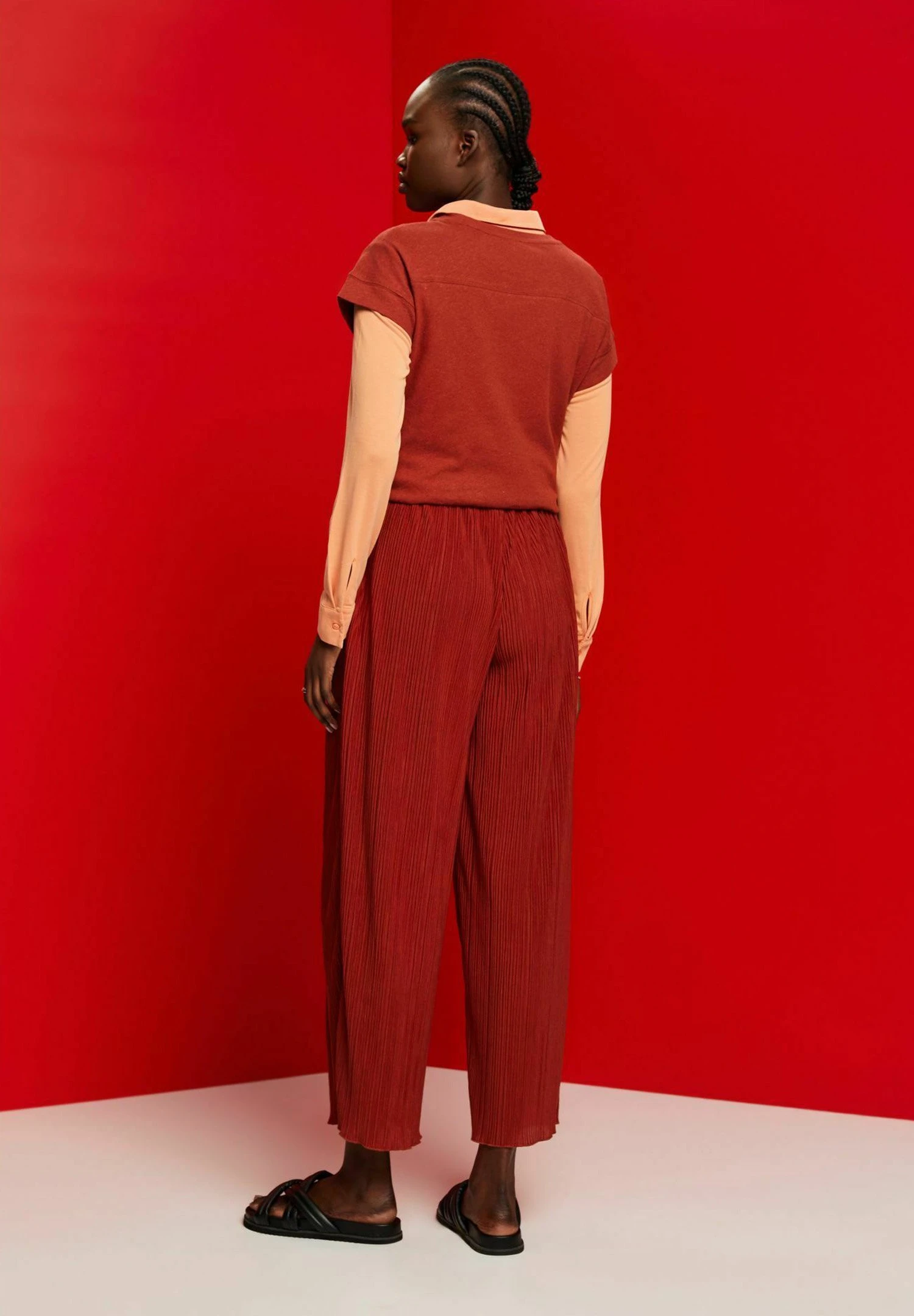 Edc By Esprit Pantalones - Terracotta New - Imagen 5