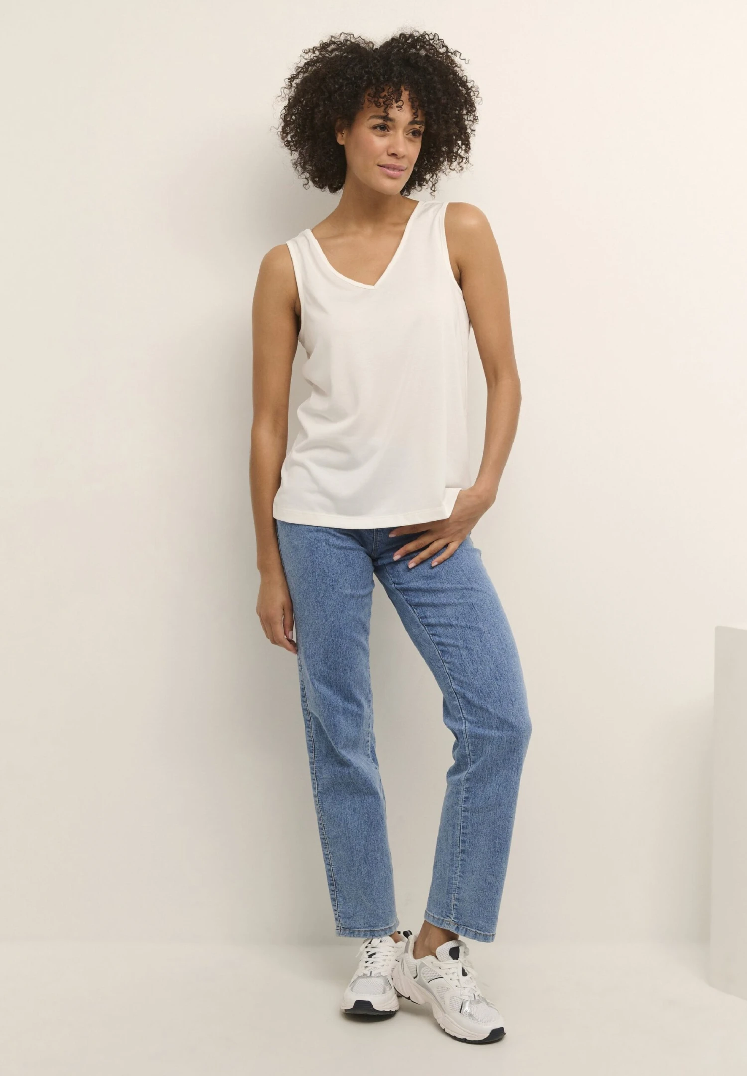 Kaffe Blusa - Chalk - Imagen 2