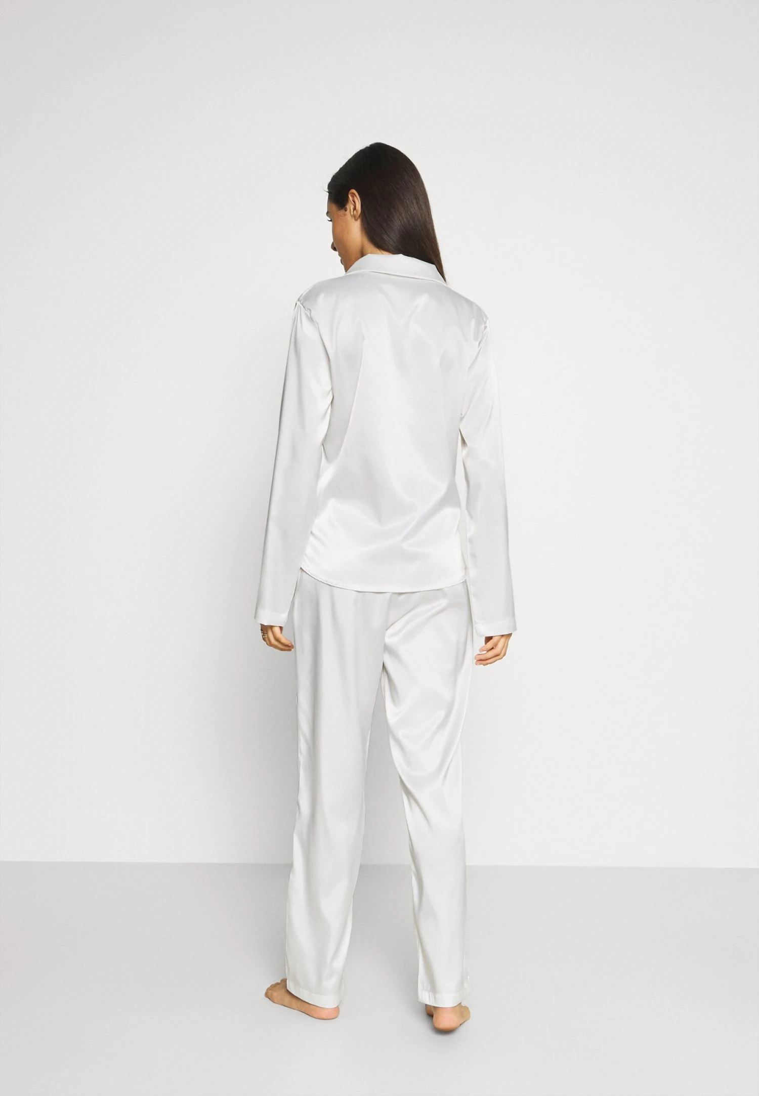 OW Collection Skye Pant And Shirt Set - Pijama - White - Imagen 3