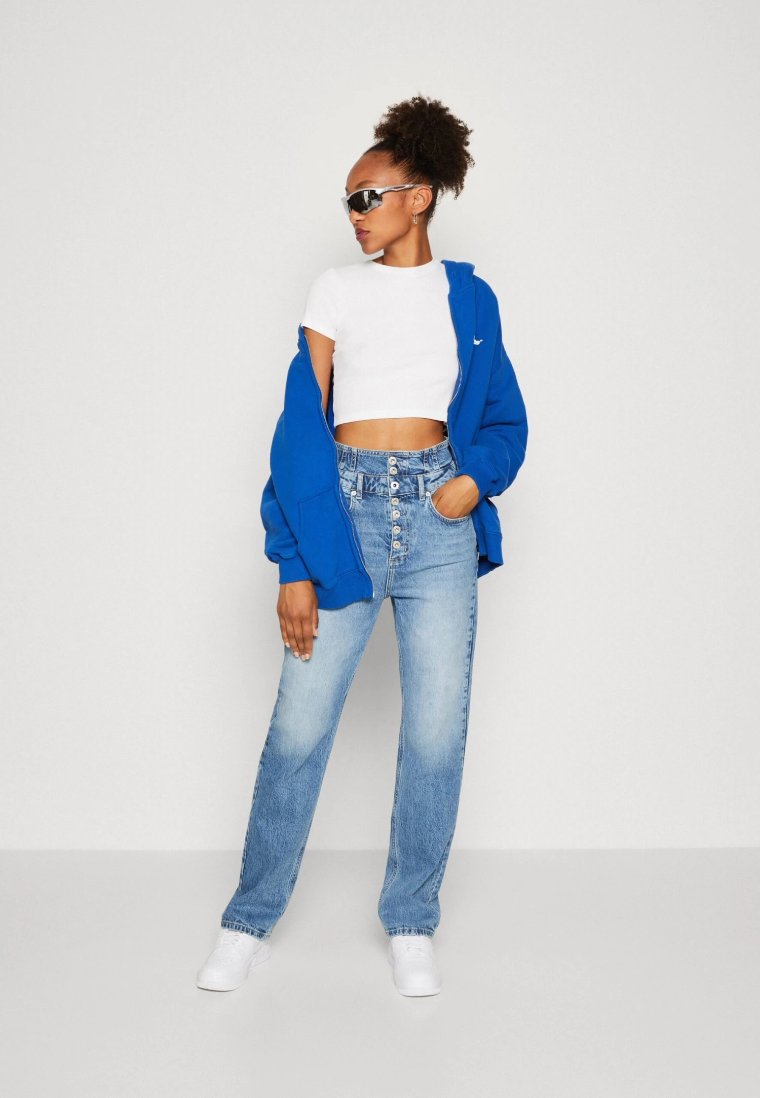 Karl Lagerfeld Jeans Waistband - Vaqueros Rectos - Vintage Visual Dark Blue - Imagen 2