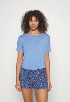 Hunkemöller Pj Short Loosefit Swirl - Pijama - Blue