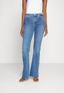 FRAME Le High Flare Mini Slits - Vaqueros Bootcut - Dark Blue