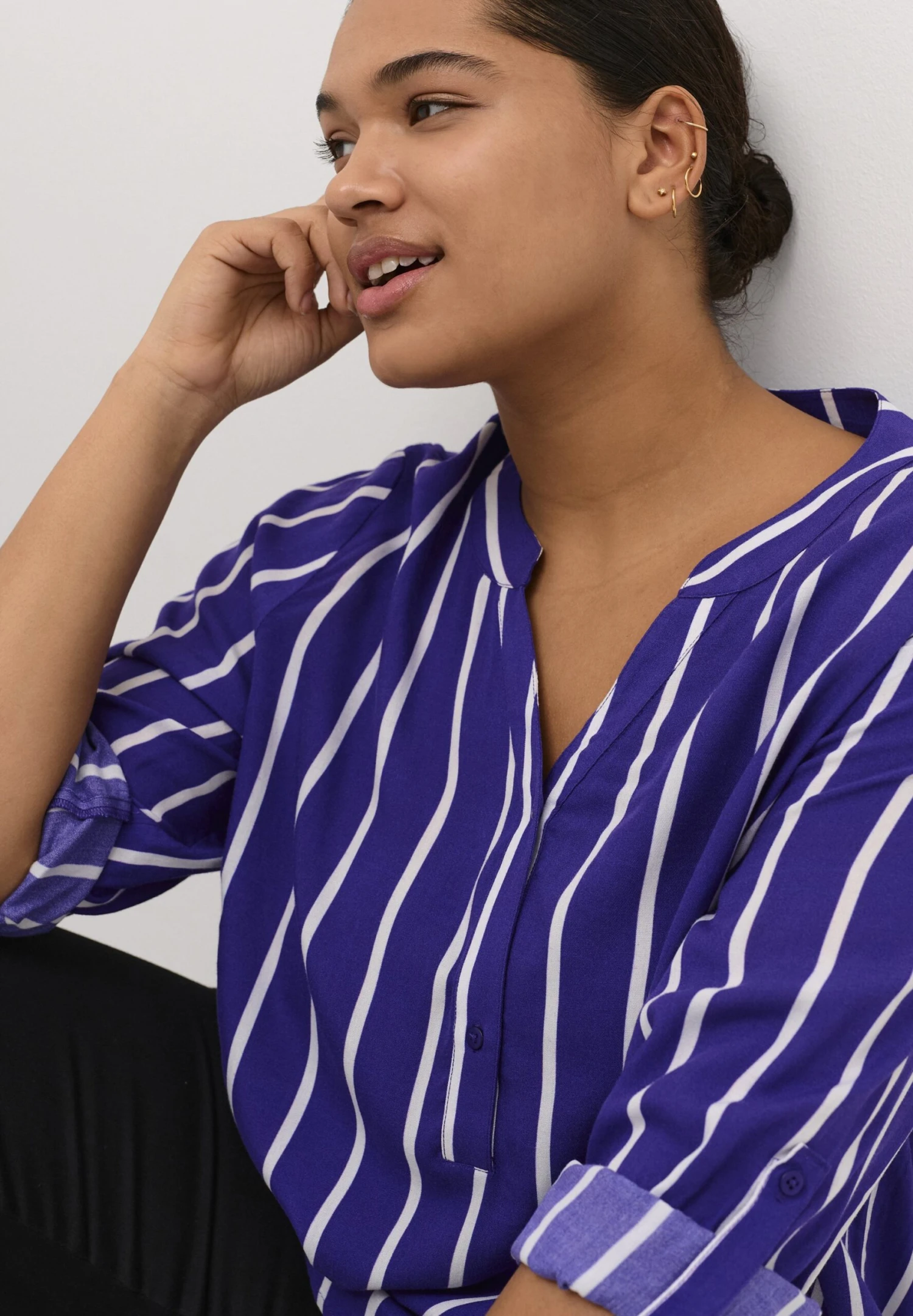 Sida - Blusa - Heliotrope Chalk Stripe - Imagen 4
