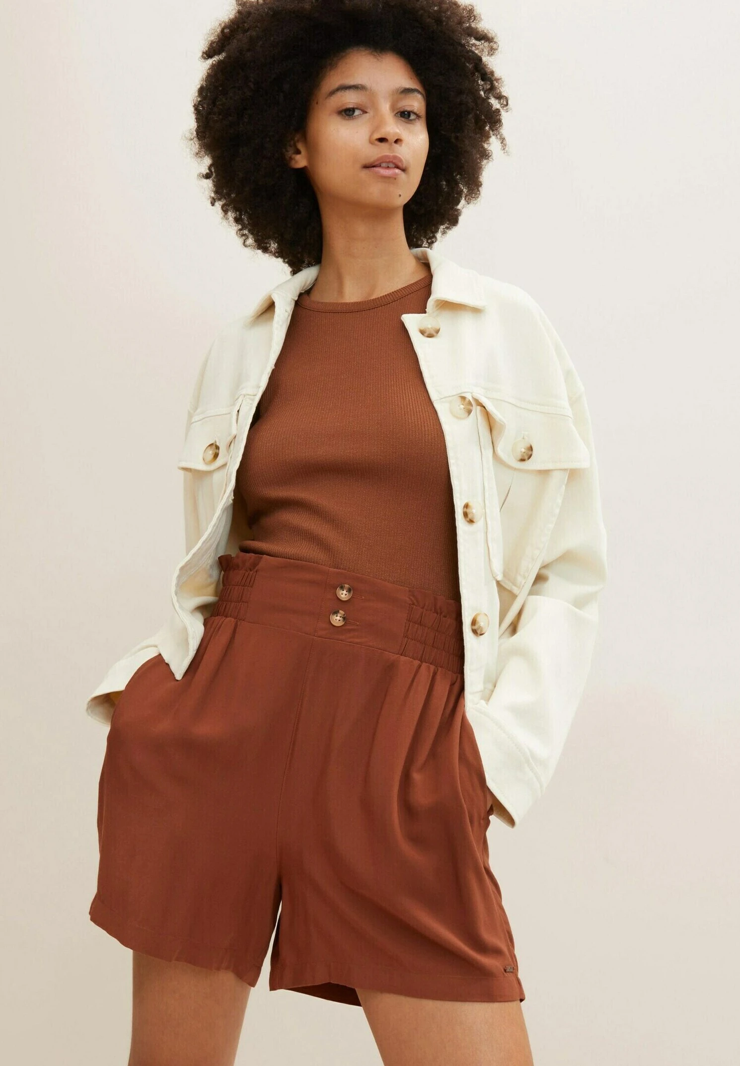 TOM TAILOR Denim Shorts - Nut Brown - Imagen 4