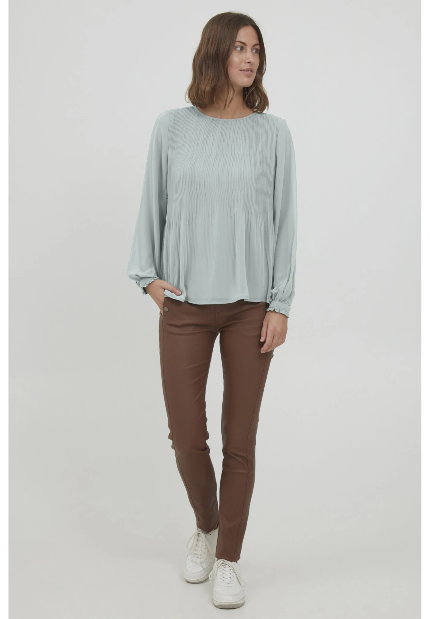 Fransa Frdajaplisse 1 Blouse - Blusa - Abyss - Imagen 2