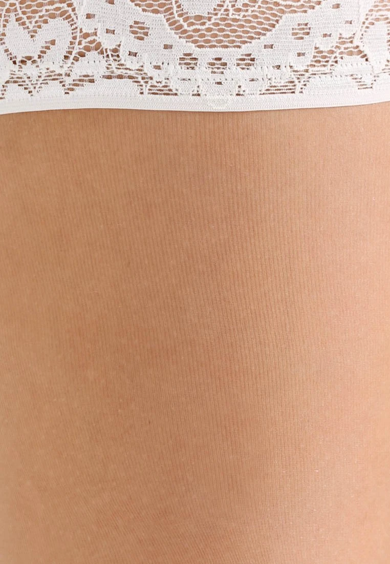 Kunert 20 Den Mystique - Calcetines Por Encima De La Rodilla - Cashmere/Ivory - Imagen 2