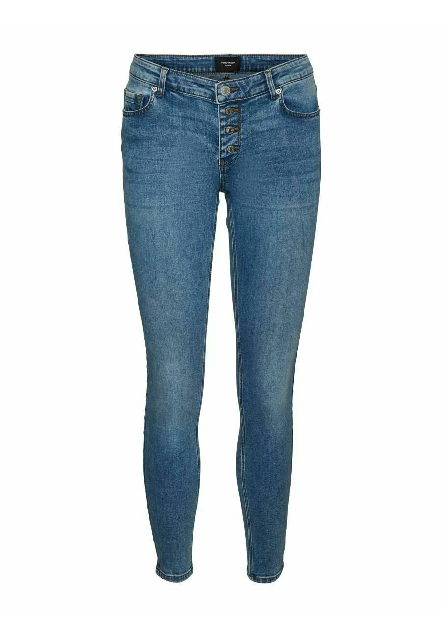 Vero Moda Vmlydia Skinny - Vaqueros Pitillo - Light Blue Denim - Imagen 5