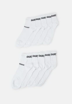 Skechers Online Ventilation Organic Quarter 10 Pack - Calcetines - White