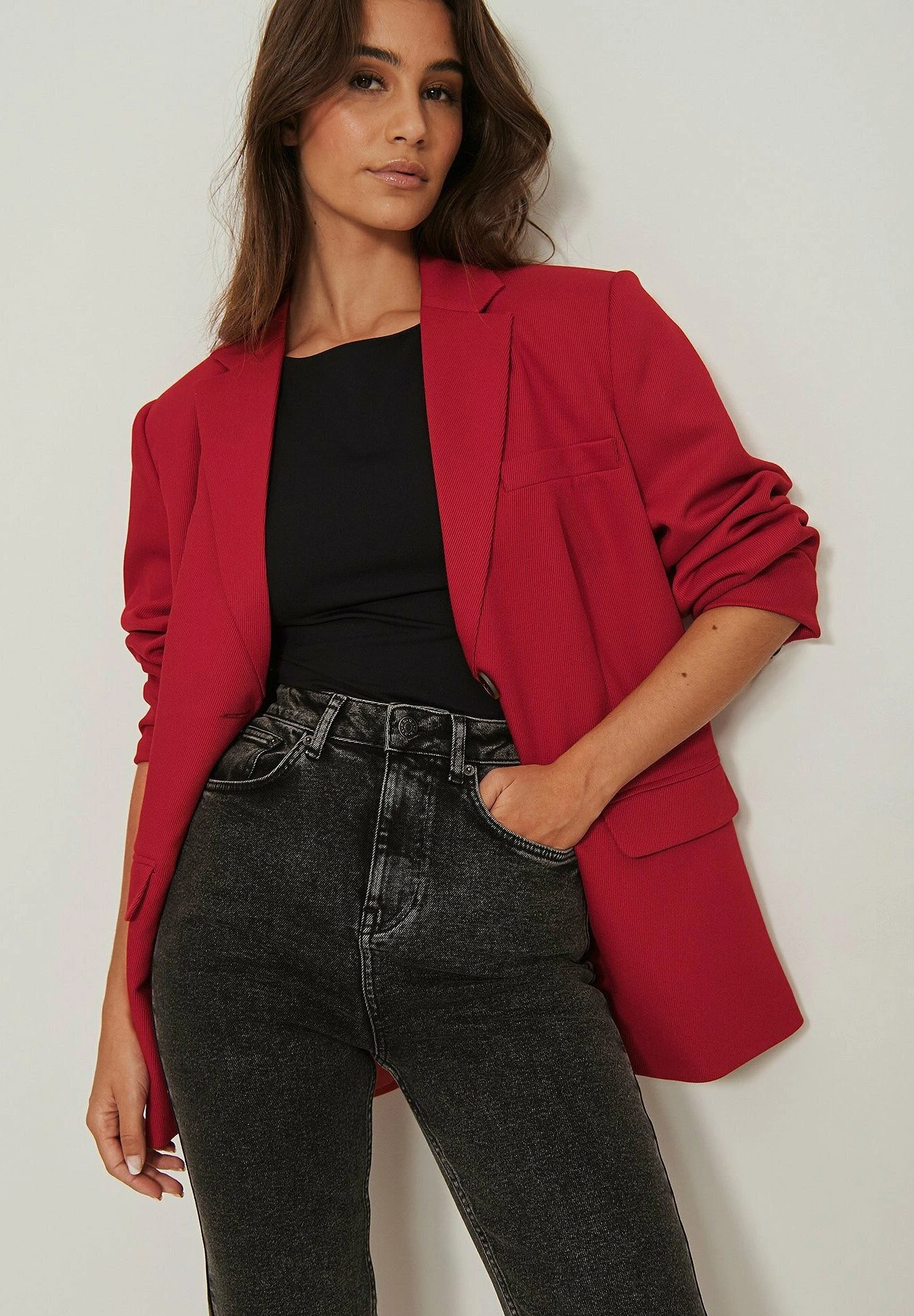 NA-KD Vaqueros Bootcut - Grey - Imagen 3