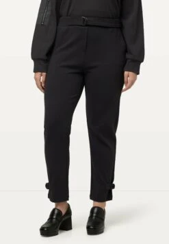 Ulla Popken Elastikbund Bindegürtel - Pantalones - Asphaltgrau