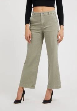 Guess Darma High Wide - Vaqueros A Campana - Grün