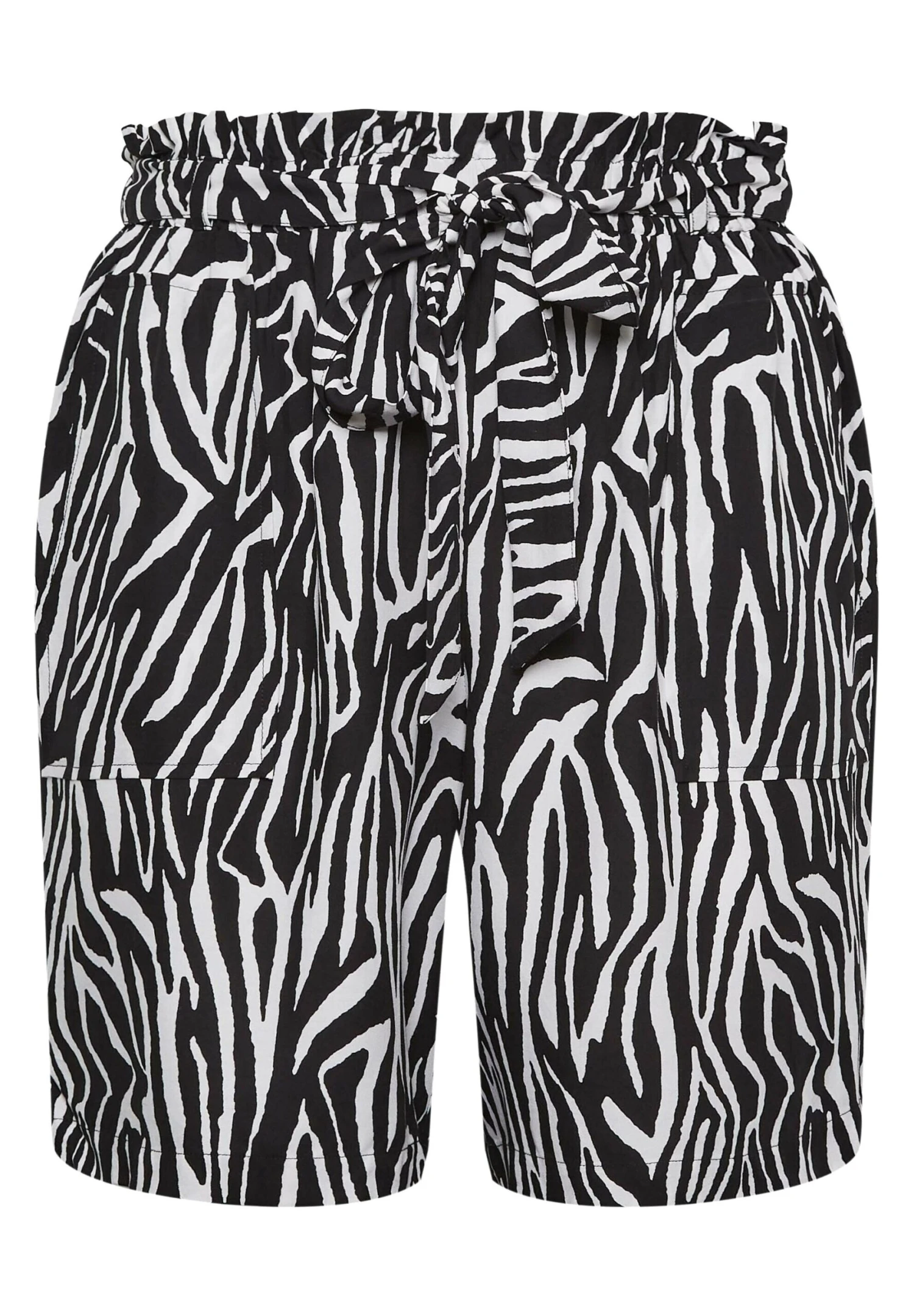 Zebra PrintWaist- Shorts - Black - Imagen 3