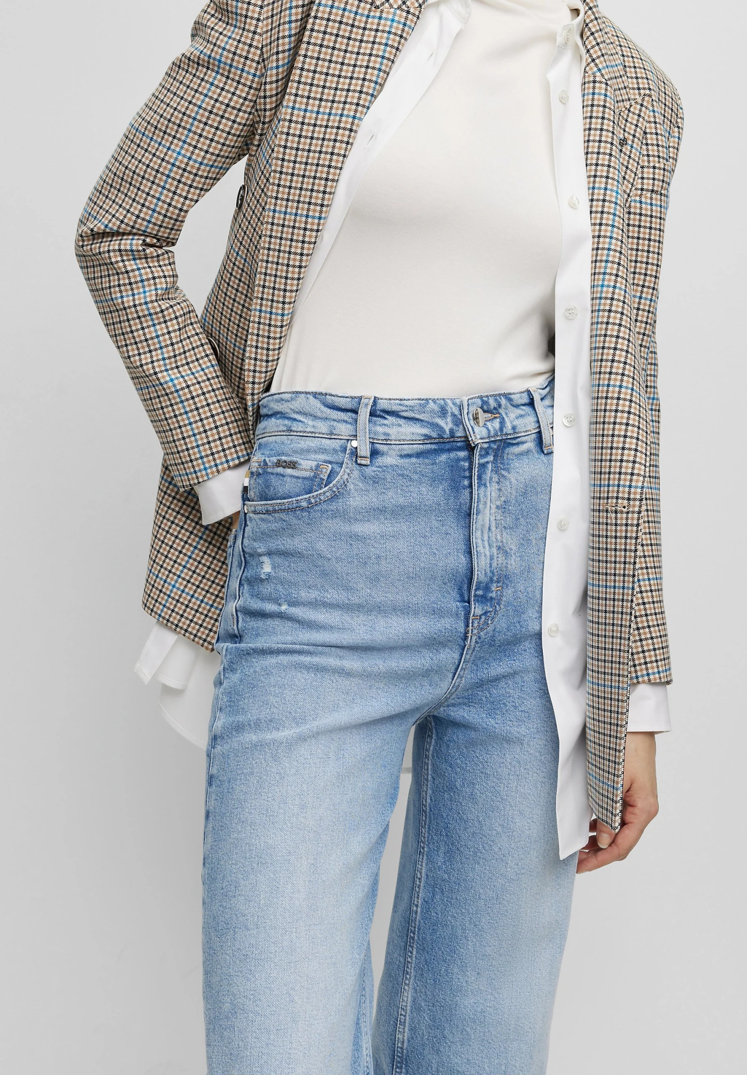 Boss Marlene Hr C - Vaqueros Boyfriend - Light/Pastel Blue - Imagen 4