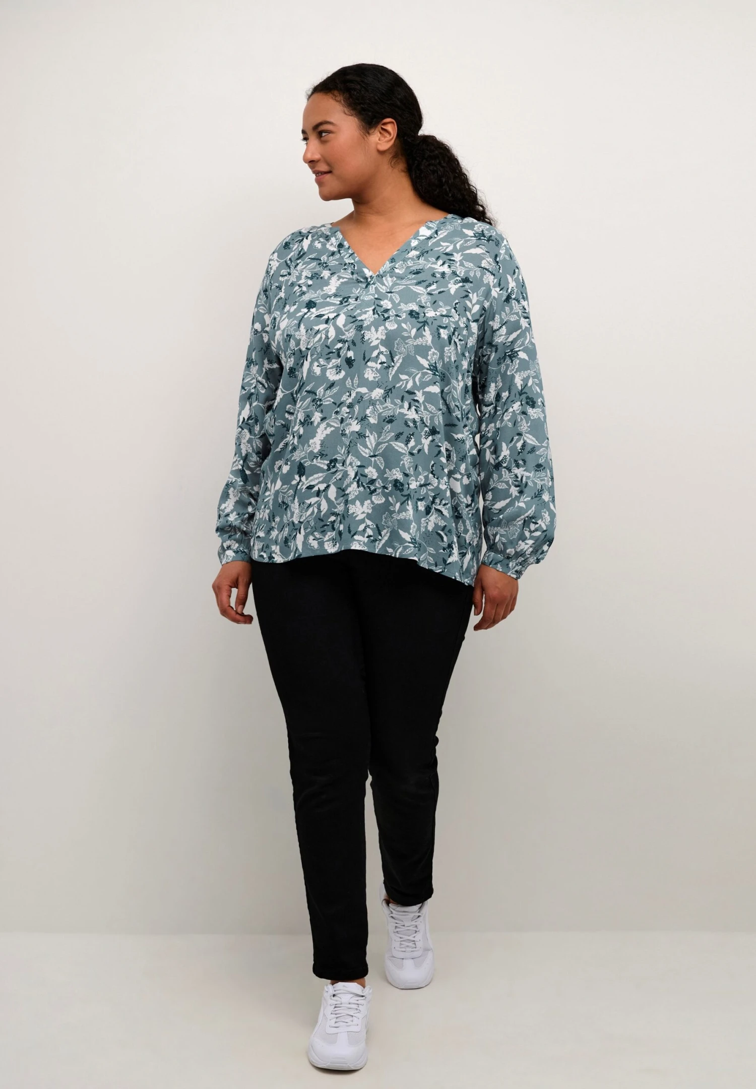 Saria- Blusa - Blue Mirage Lunar Rock Flower - Imagen 2